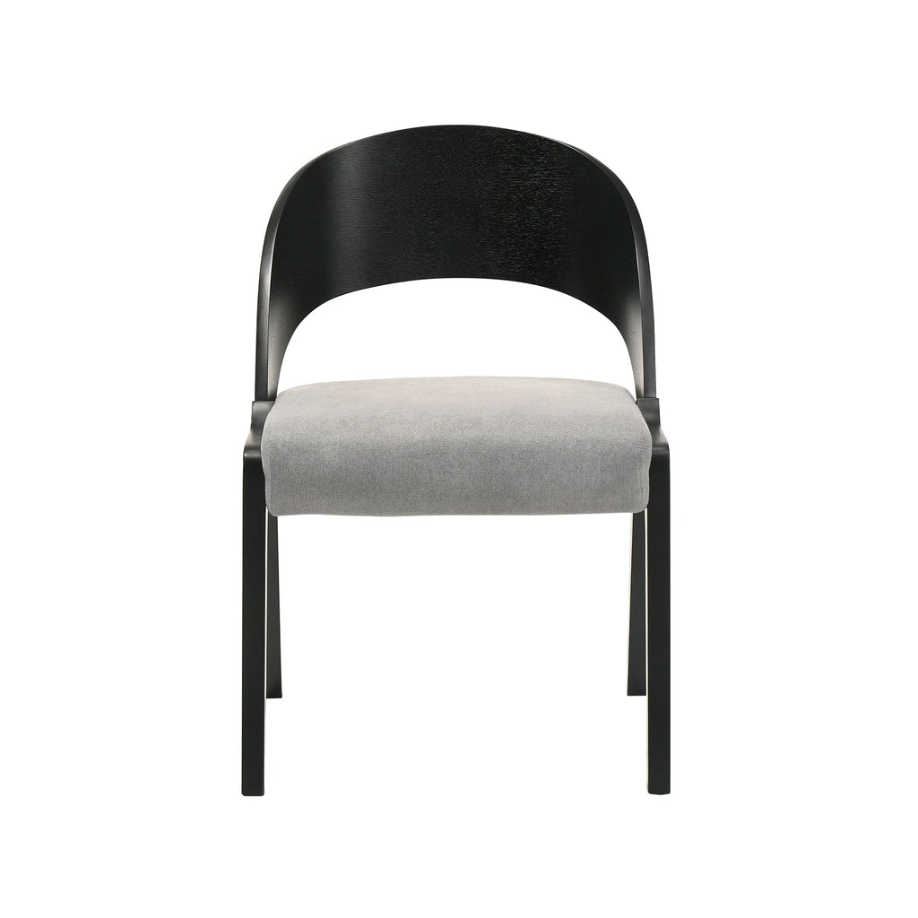 Fabric & Wood Accent Chairs, Set of 2 G62633