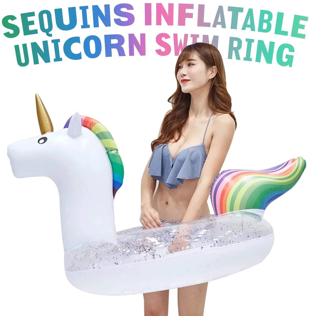 Inflatable Unicorn Pool Float X615