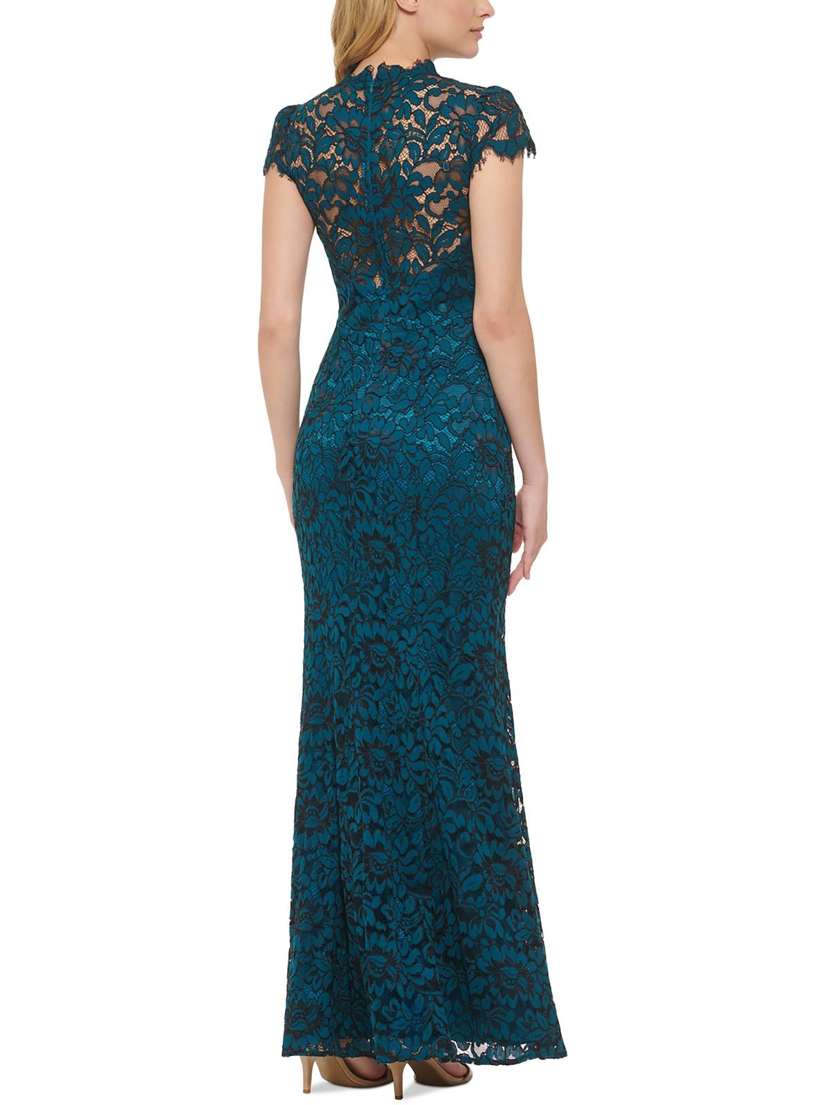 Lace V-Neck Evening Dress H486256