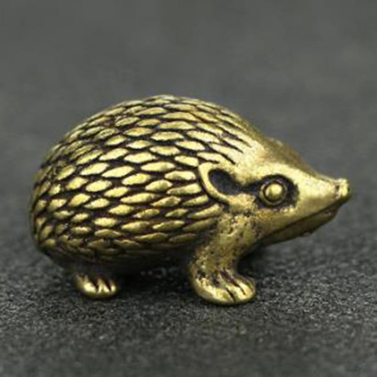 Brass Hedgehog Statue Home Decor Ornaments E73066