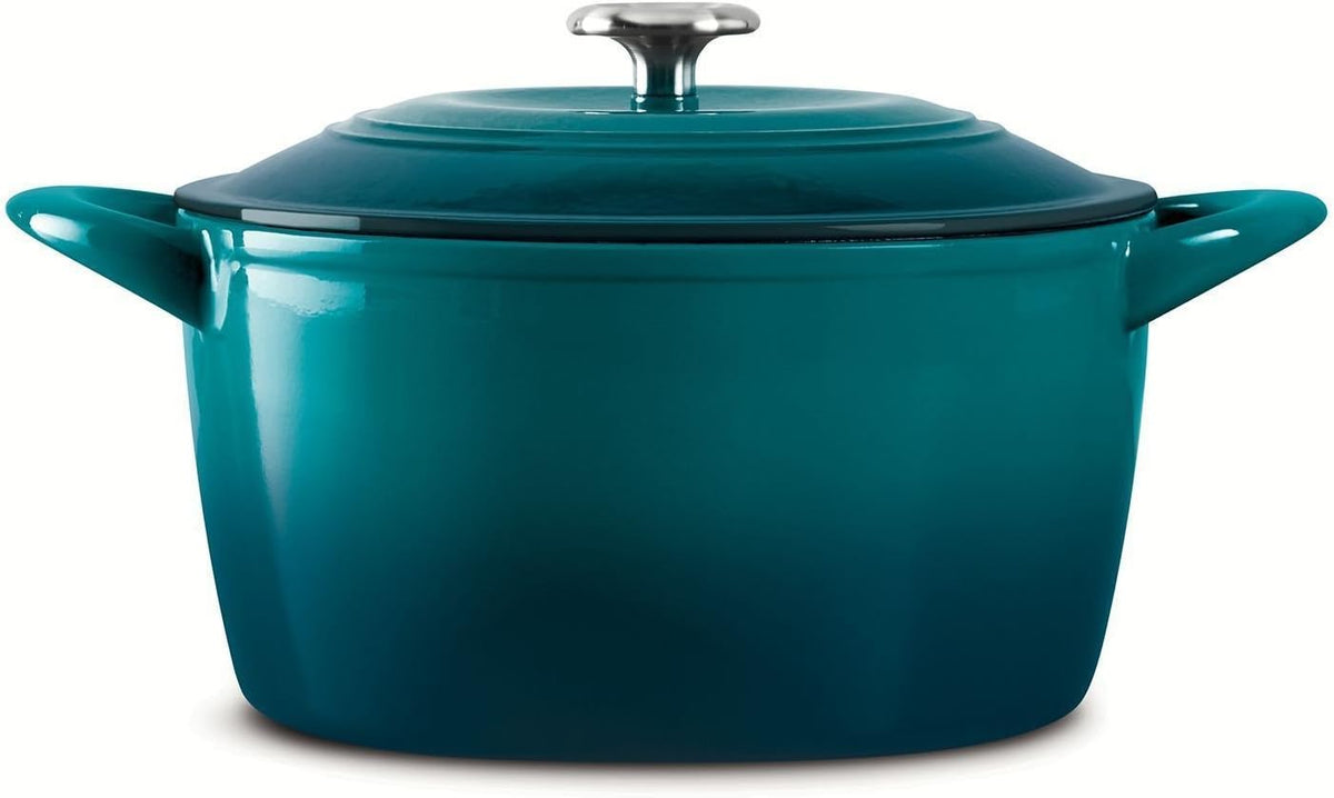 Enameled Cast Iron 6.5-Quart Covered Round Dutch Oven E901