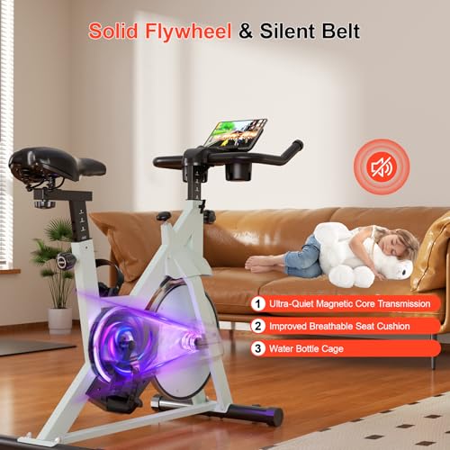 32-Level Magnetic Resistance Stationary Bike with 300lbs Weight Capacity A152463
