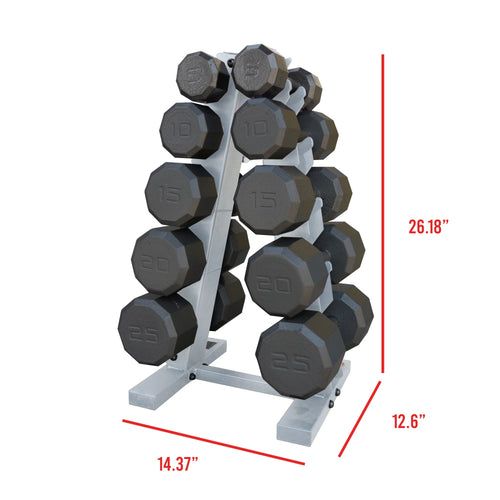 150 Lbs. Dumbbells Set with Rack U820597