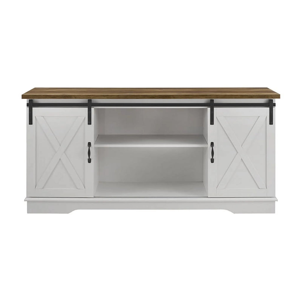 Modern Wood TV Stand up to 58" Solid White Z465