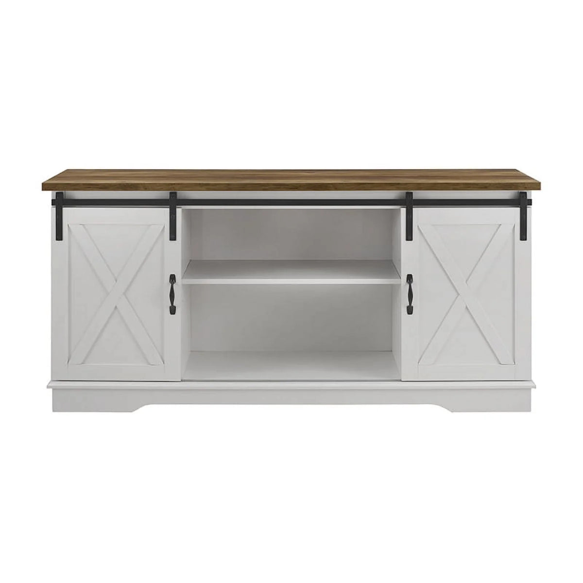 Modern Wood TV Stand up to 58" Solid White Z465