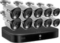 4K Ultra HD 16-Channel Security System with 2TB DVR and 10 Cameras T626128