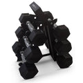 Hexagonal Dumbbell Free Weight Set, 5, 8, & 10 Lbs, Black I5831