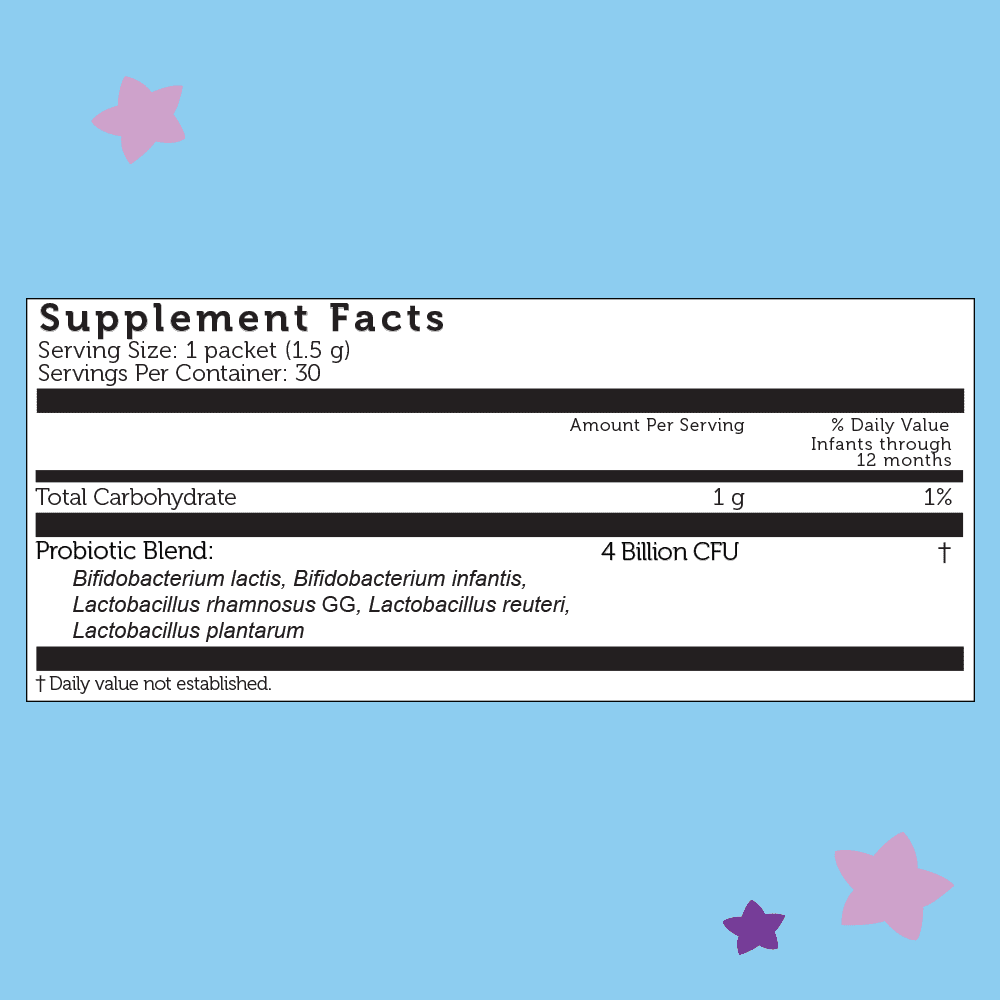 USDA Organic Probiotic for Babies, 6-12 Months, 30 Packets I774