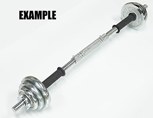 Adjustable Dumbbell Bar Handles 32/35/40cm Fit 1 inch Standard Weight Plate Sold in Pair Z9254