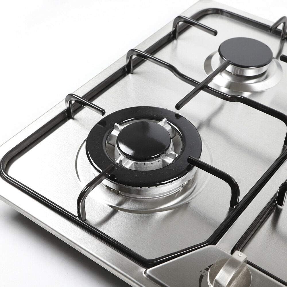 Stainless Steel 4 Burner Gas Cooktop with Cast Iron Grates J2864