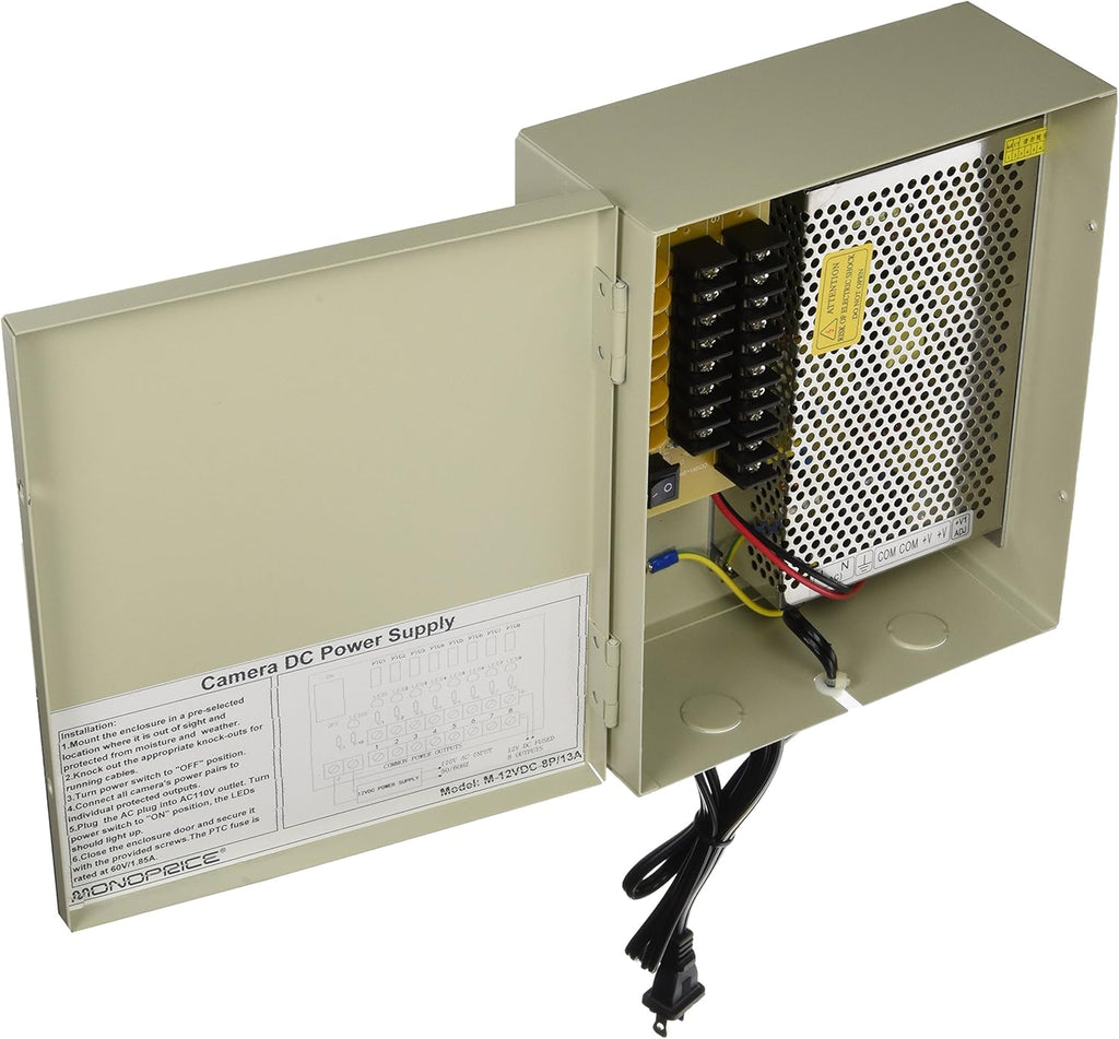 4 Channel 12V DC 5 Amps CCTV Camera Power Supply X909341