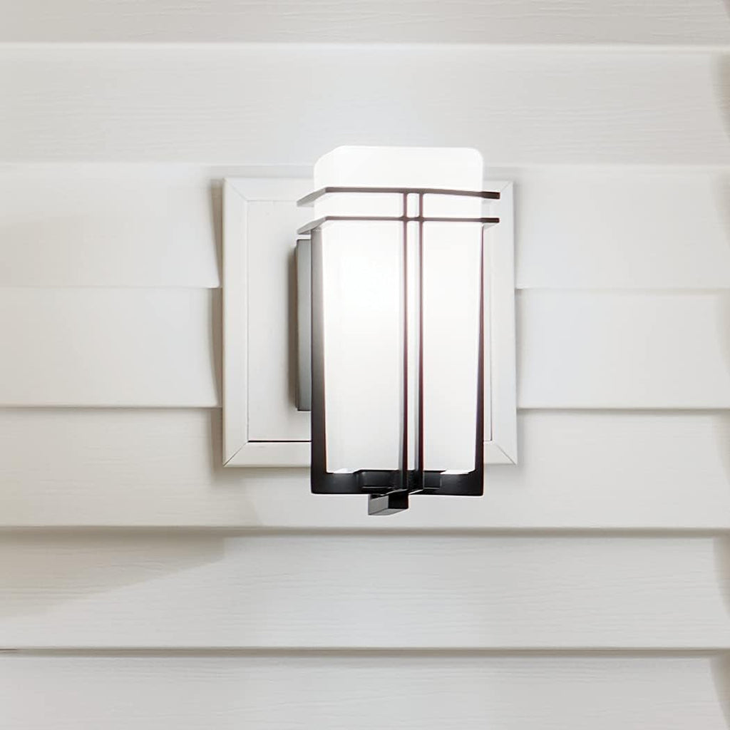 1 Light Black Outdoor Wall Light J3319