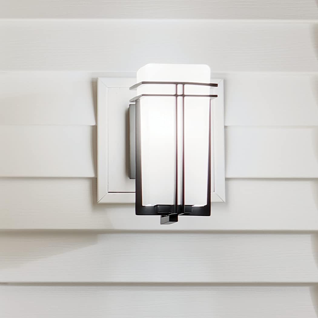 1 Light Black Outdoor Wall Light J3319