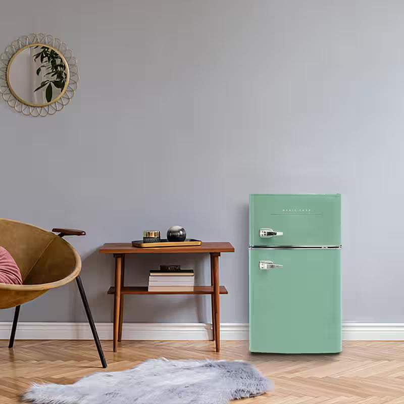 Mint Green 3.2 cu. ft. 2-Door Mini Fridge Z1228