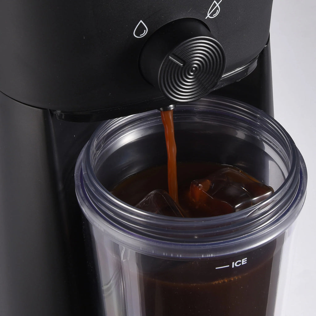Iced Coffee Maker with 20 fl oz Tumbler and Filter, Black Z414482