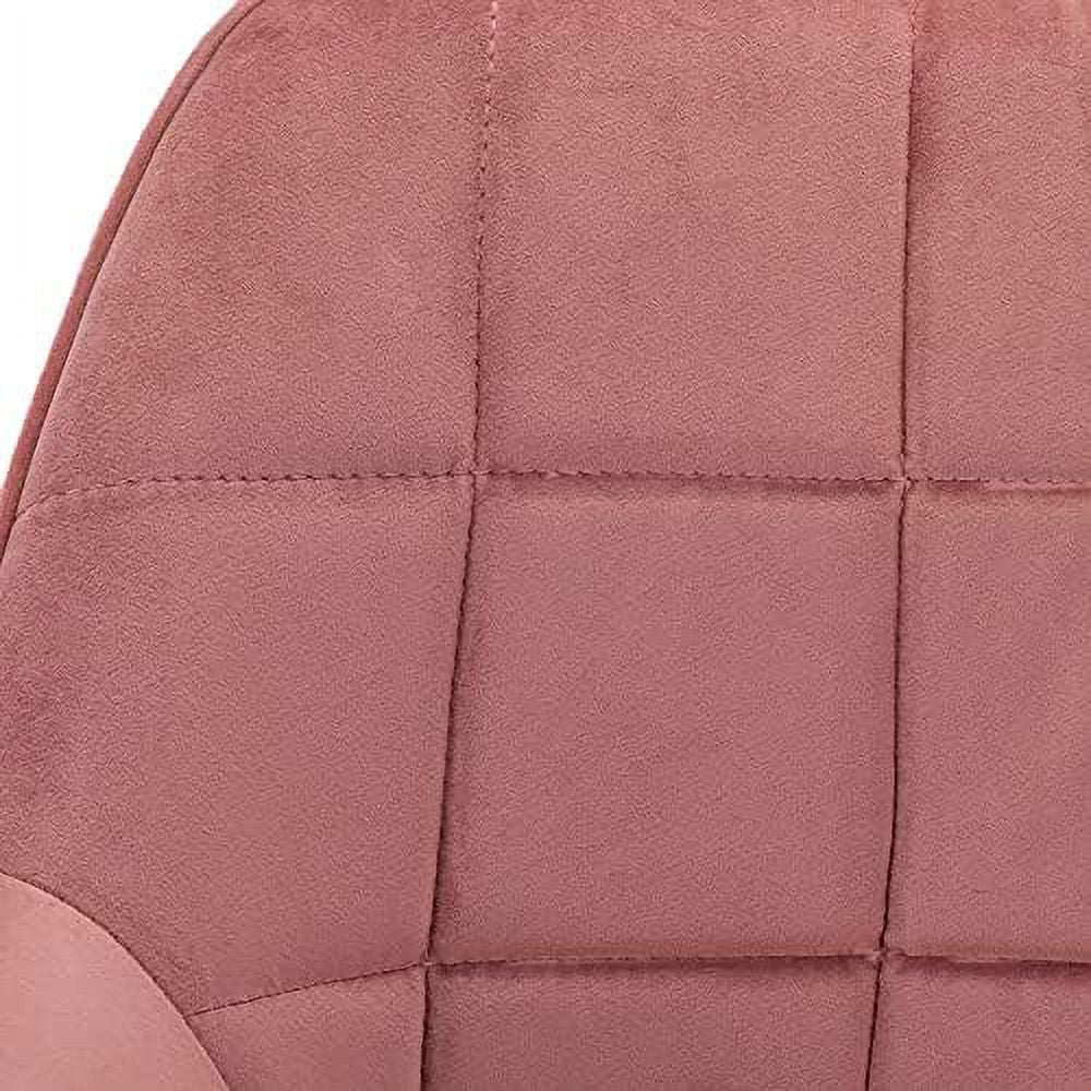 Pink Velvet Accent Dining Arm Chair Z22203