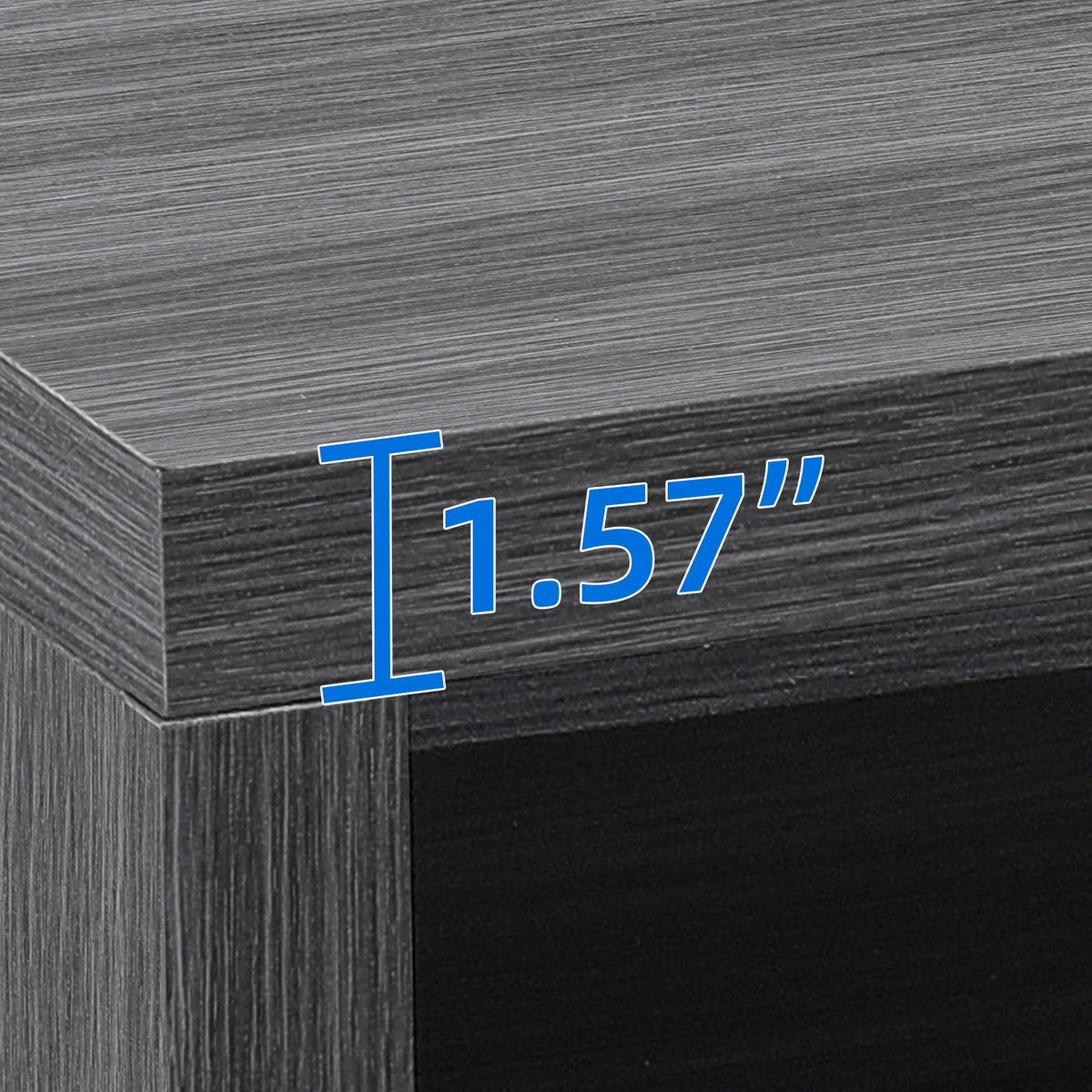 Dark Rustic Oak Sideboard Buffet Cabinet with Storage R226