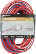 12/3 100-Feet Water Resistant Extension Cord O218