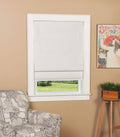 Ivory Cordless Roman Shade E412