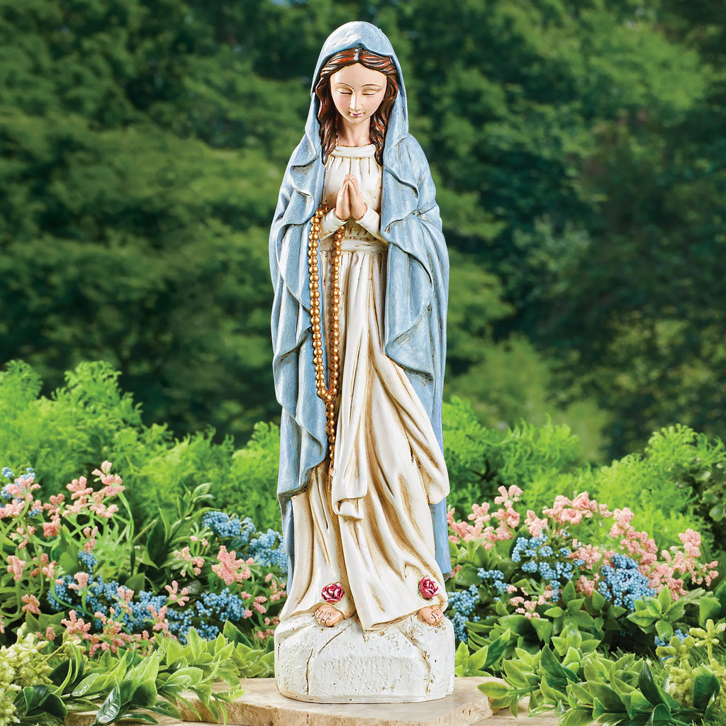 Hand-Painted Virgin Mary Garden Statue B161