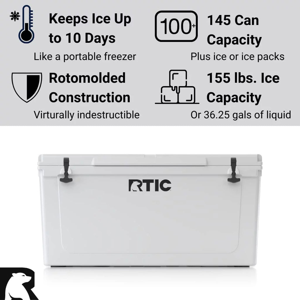 145 qt Insulated Portable Cooler White W88586