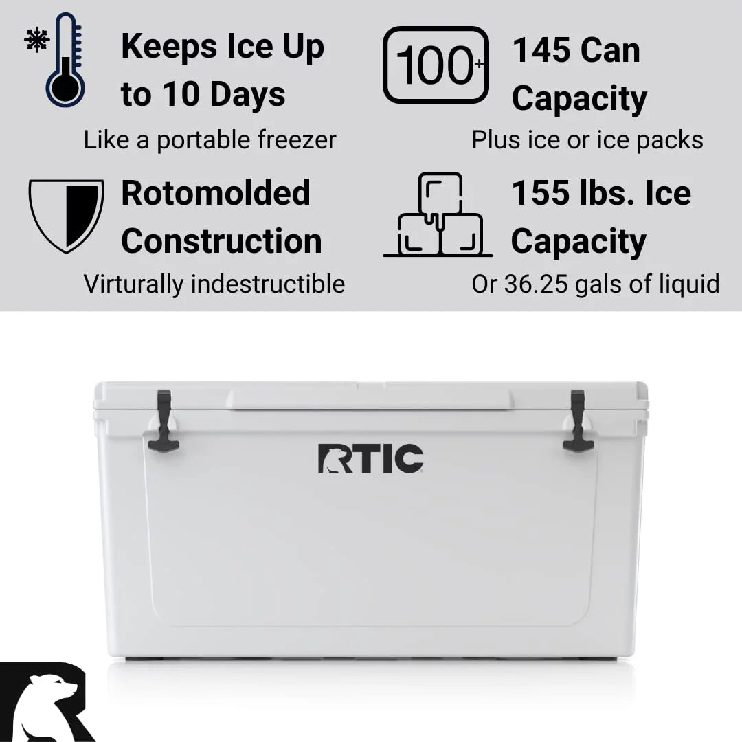 145 qt Insulated Portable Cooler White W88586