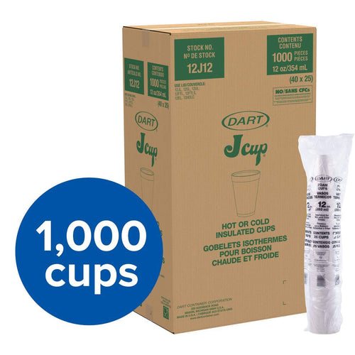 12 oz Foam Cup Case of 1000 I2550