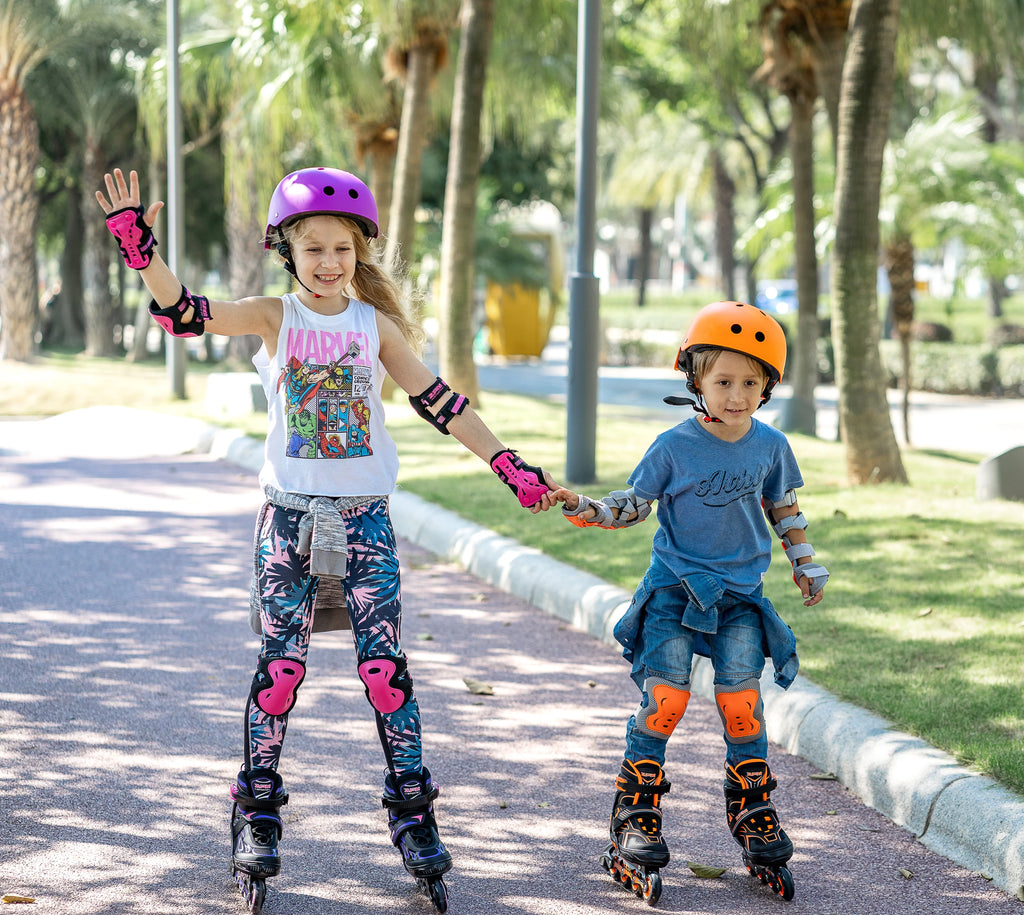 Red Black Adjustable Inline Skates E25123