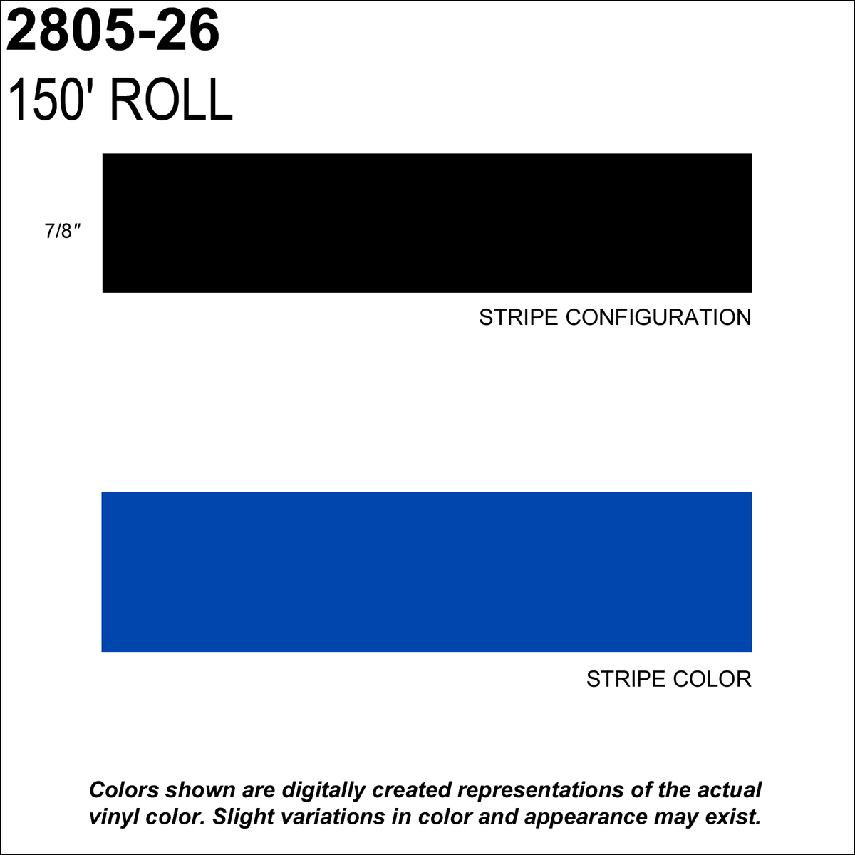 Blue Striping Tape W740