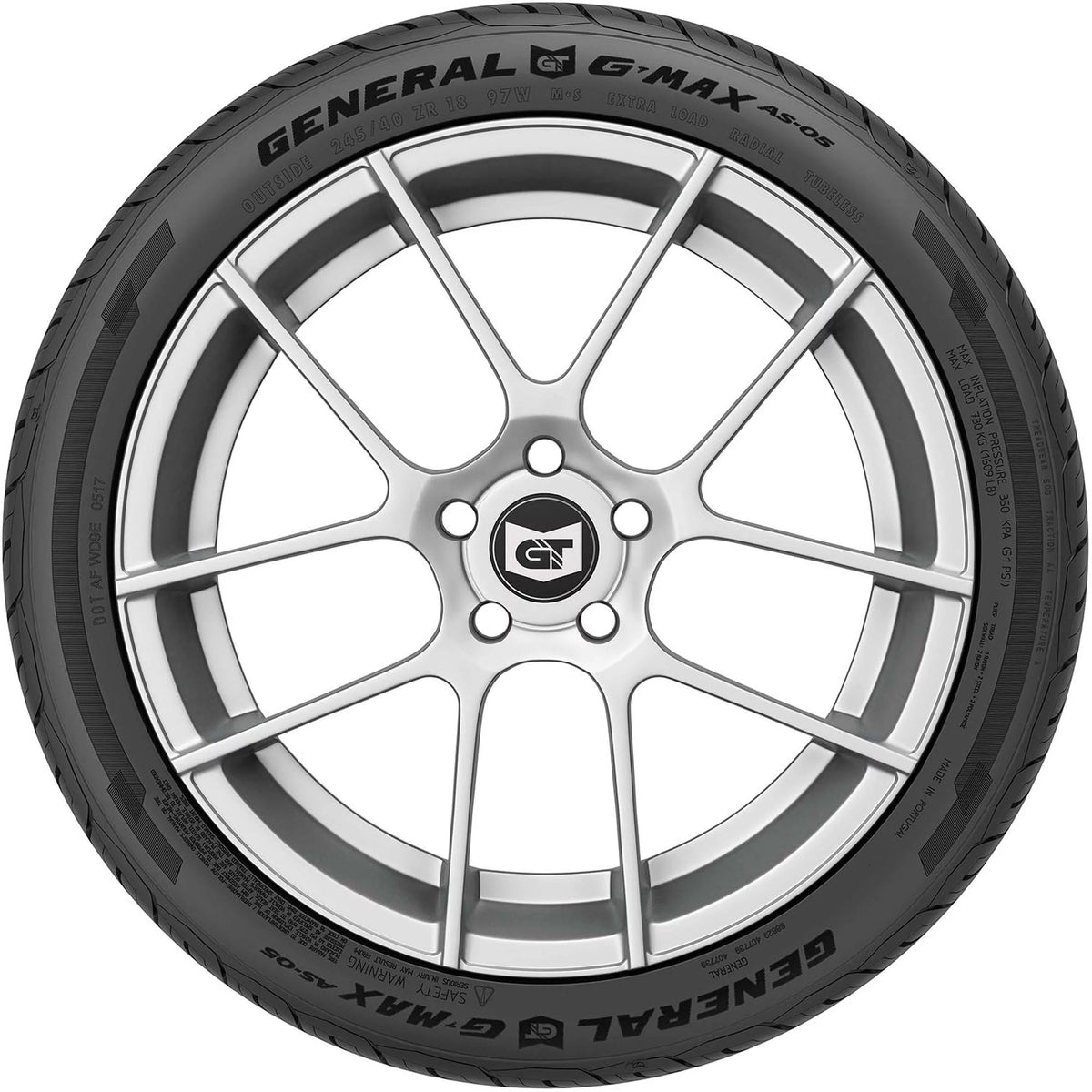 All Season 255/40ZR18 99W XL Passenger Tire U2434