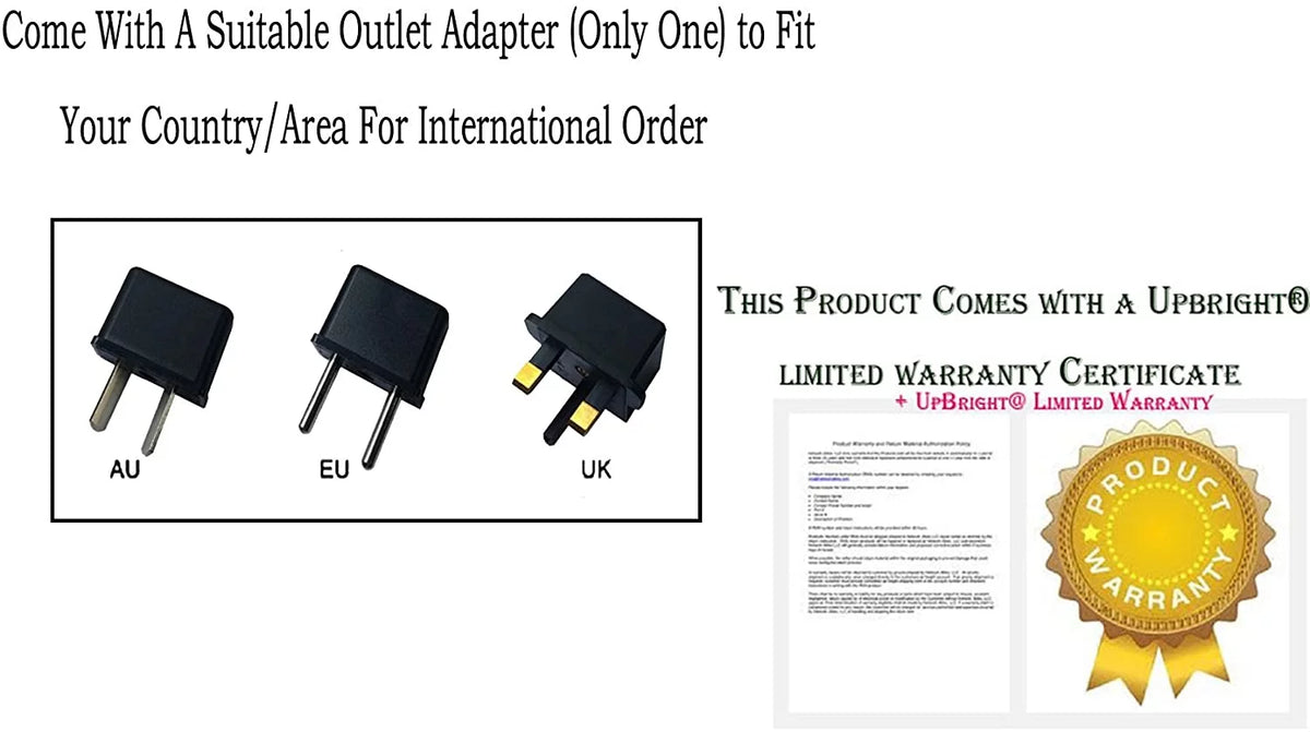 Global Adapter Power Supply Cord Cable Wall Charger P5364
