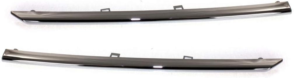 Toyota Camry Fog Light Cover 2012 2013 2014 Driver & Passenger Side Pair Chrome V677