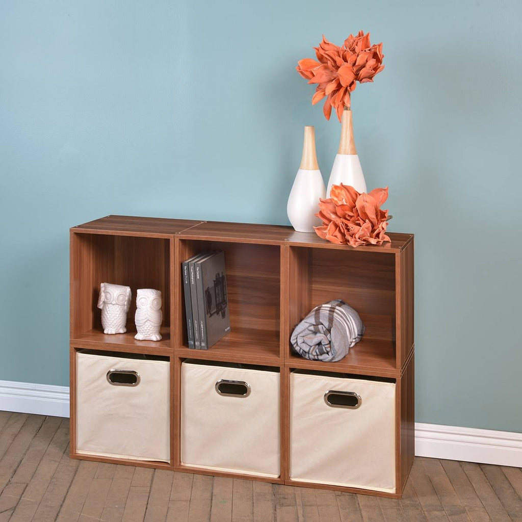 6 Cubes and 3 Canvas Bins Storage Set P255