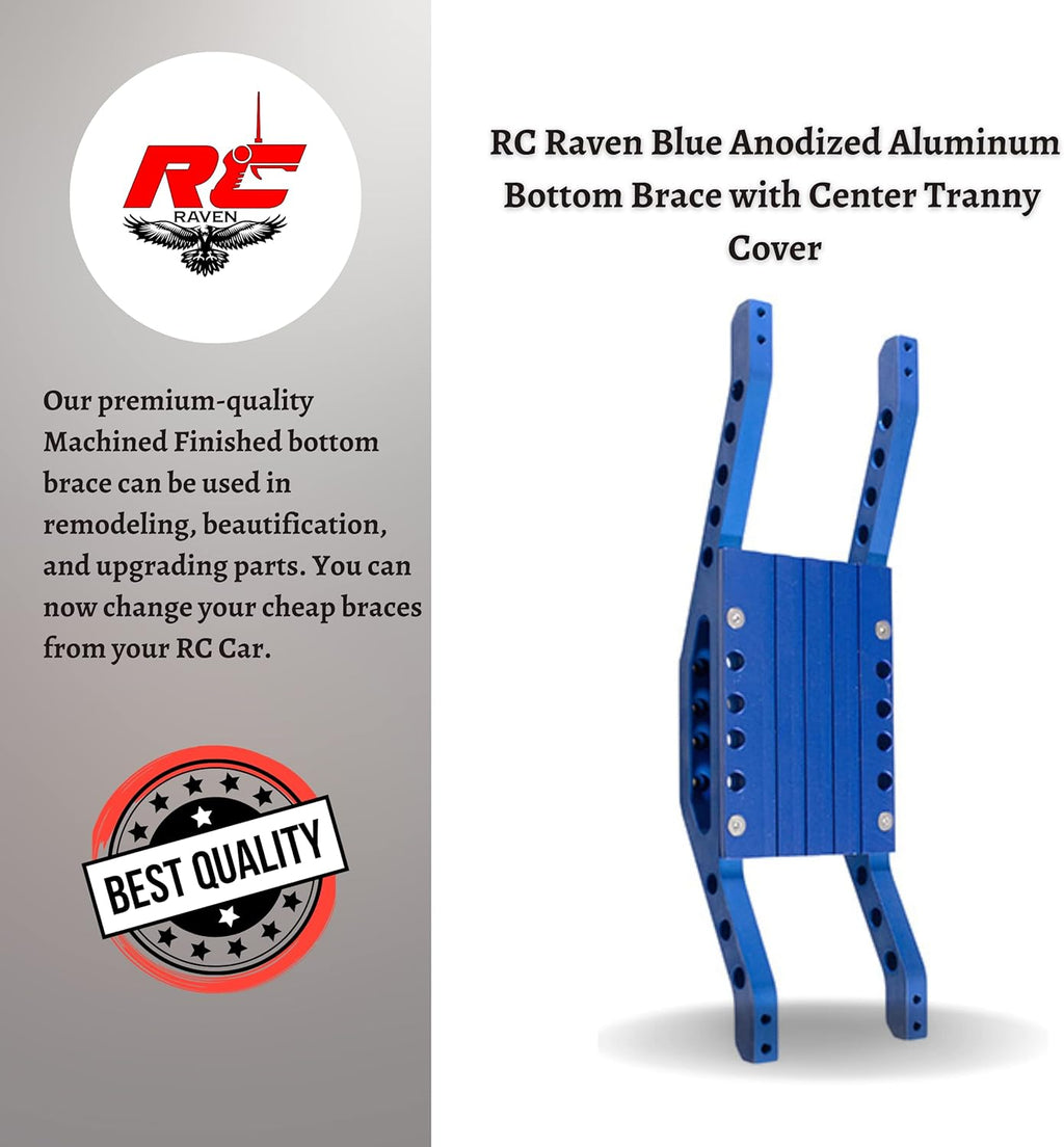 Blue Anodized Aluminum Bottom Chassis Braces for Tmaxx Classic 2.5 or 1.5, Pack of 2 V520997