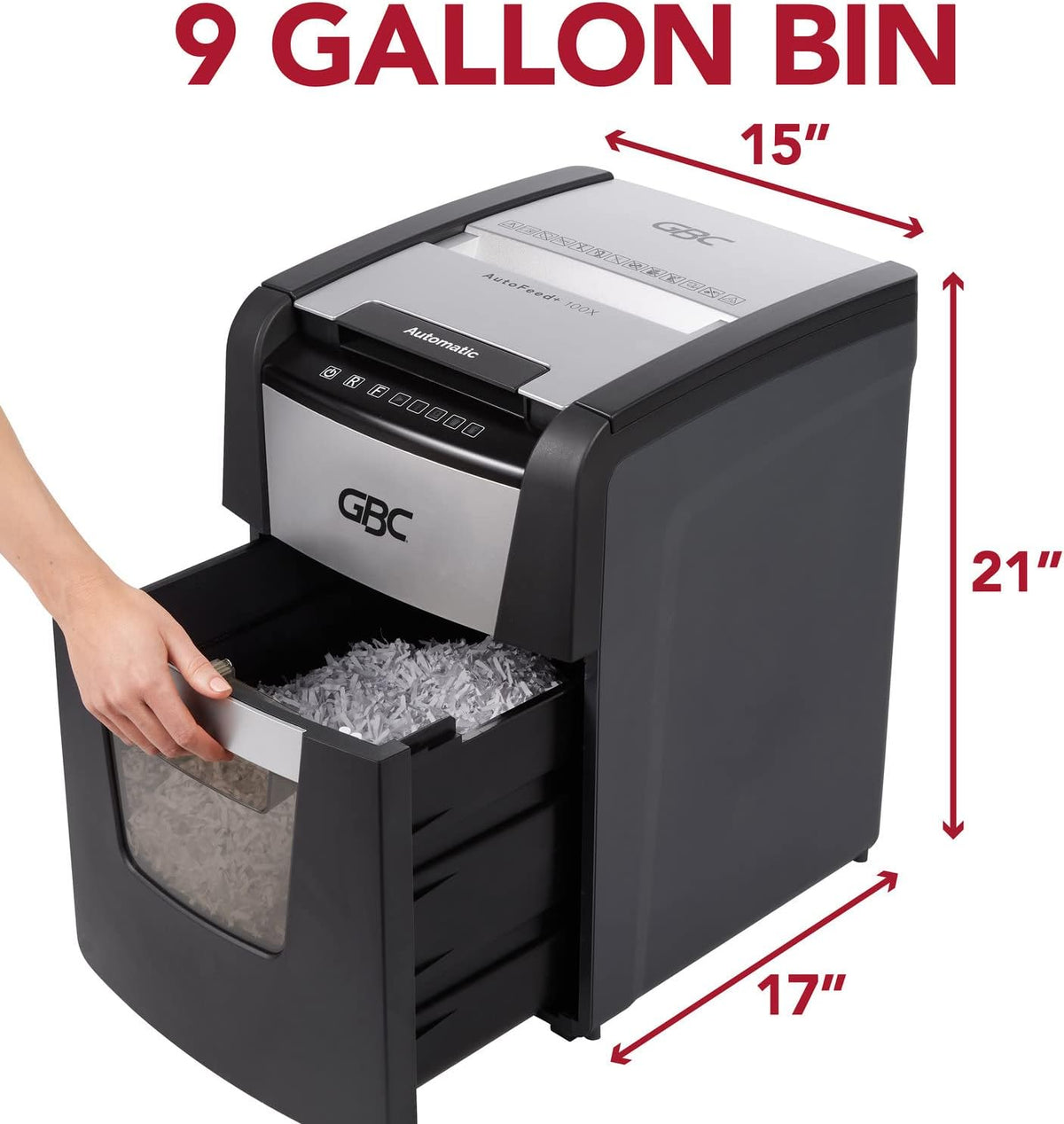Auto Feed 100 Sheet Super Cross-Cut Paper Shredder H145