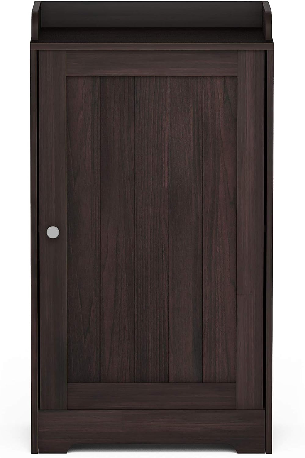 Espresso Standing Louver Door Cabinet S7194