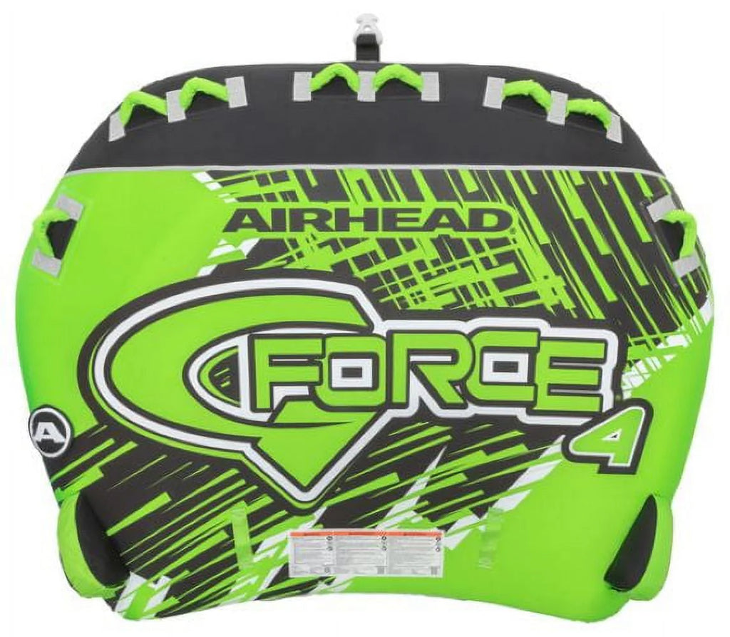4-Person Towable Boat Tube Float, Heavy-Duty Nylon, Green J2012
