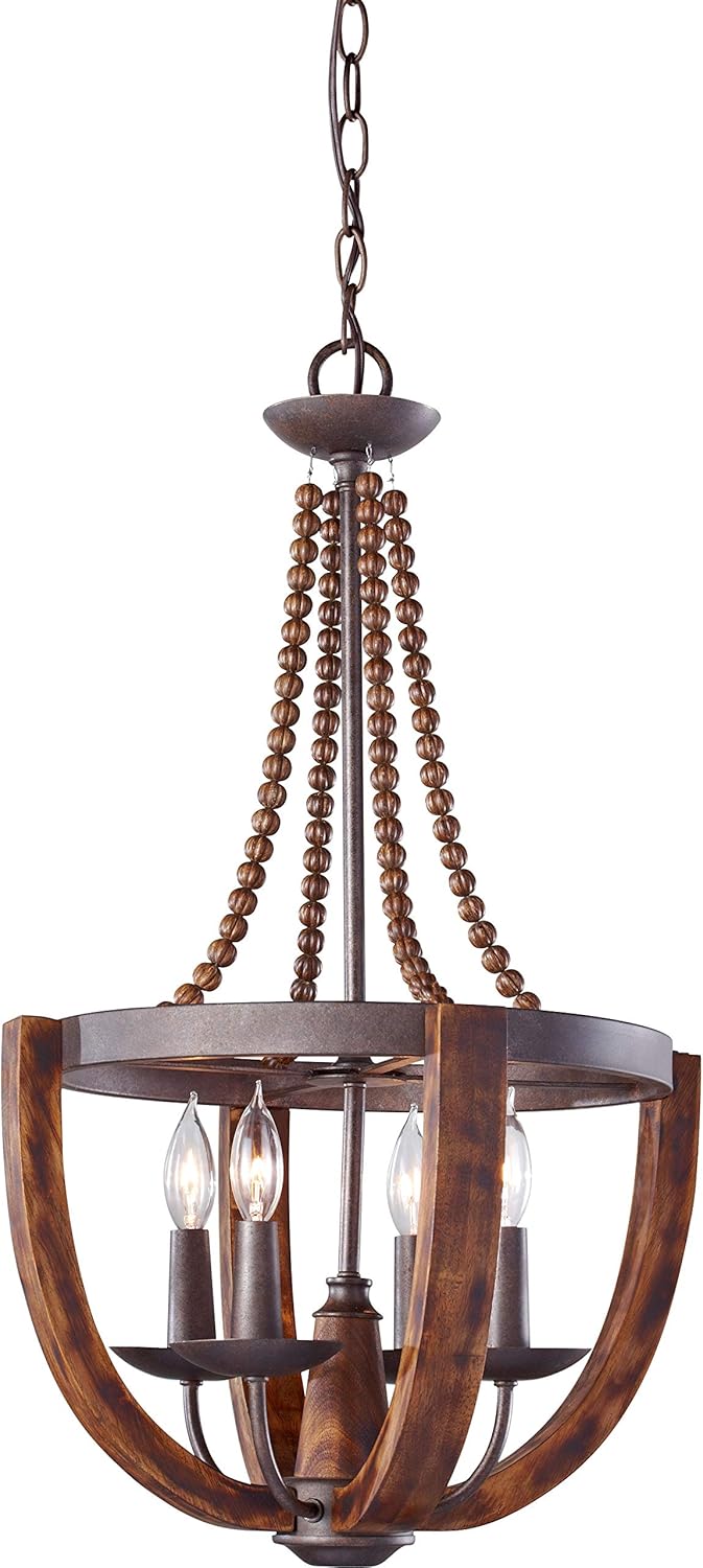 6-Light Iron Candle Chandelier C290