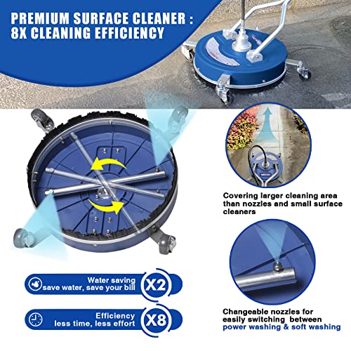 20'' 4500PSI Pressure Washer Surface Cleaner with Wheels G1676