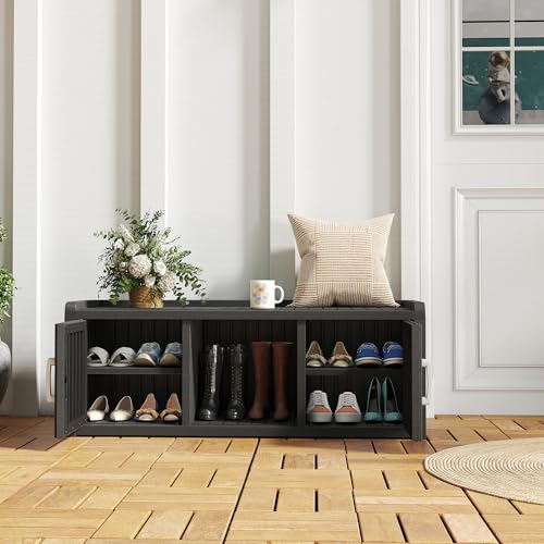 Waterproof UV-Resistant Shoe Storage Cabinet with 2 Doors C65169