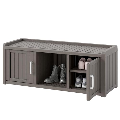 Waterproof UV-Resistant Shoe Storage Cabinet with 2 Doors C65169