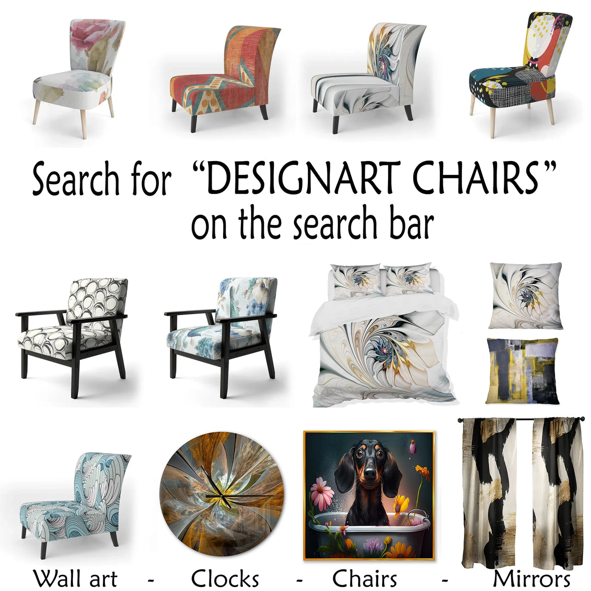 Multicolor Patterned Upholstered Accent Chair L592