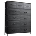 Tall Fabric Dresser with 11 Drawers K68725