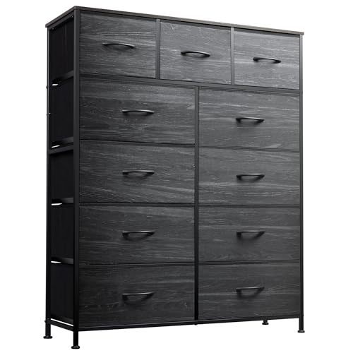 Tall Fabric Dresser with 11 Drawers K68725