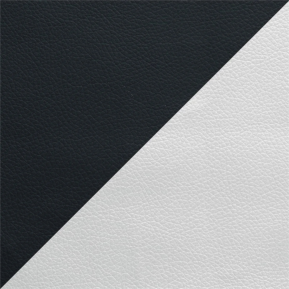 Faux Leather Sofa in Black and White G1291