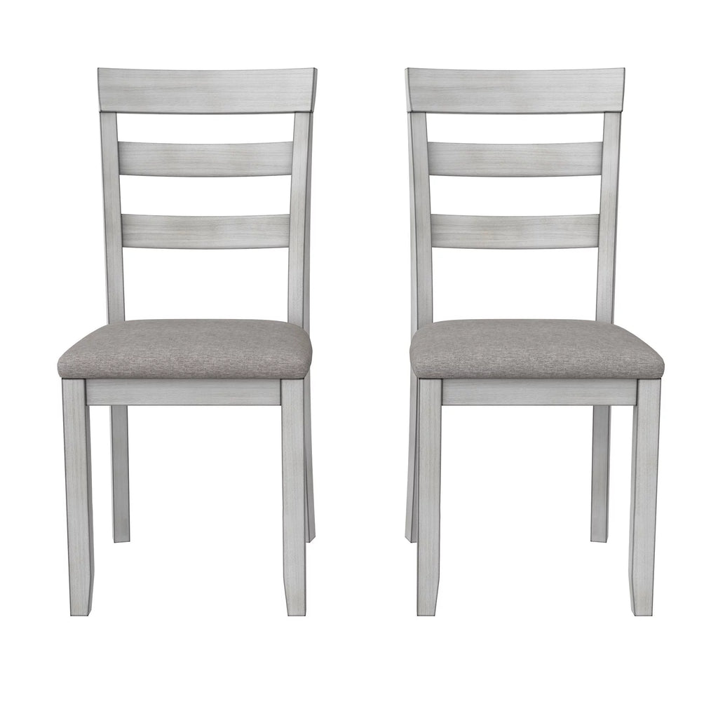 3-Piece Drop Leaf Wood Dining Set with Round Table and 2 Chairs W11561