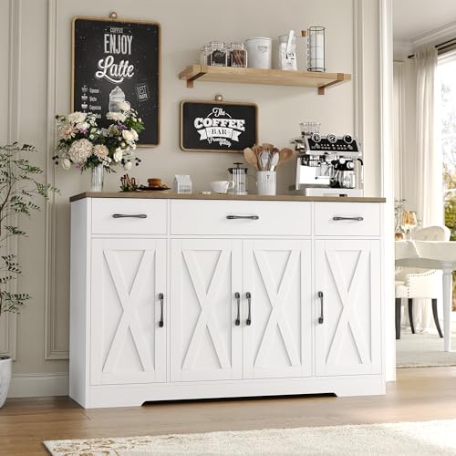 Ash Grey Buffet Sideboard Cabinet with Drawers H90720