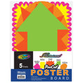 Fluorescent Pre-Cut Poster Board Shapes 5/pack K207