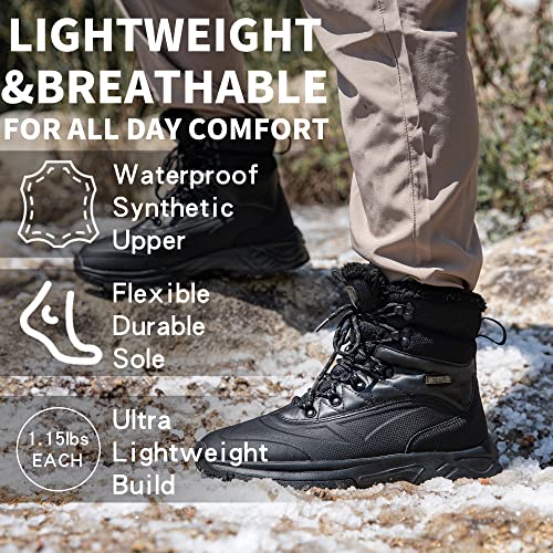Men's Waterproof Hiking Boots Mid Top Ankle Boots P901