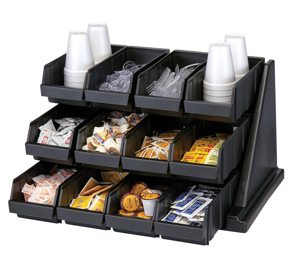 Black 12 Bins Organizer Rack B230494